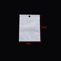 20-50pcs White Plastic Self Sealing Jewelry Bag Ring Necklace Bracelet Ziplock Storage Holder Bag Anti-oxidation Jewelry Bag
