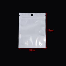 20-50pcs White Plastic Self Sealing Jewelry Bag Ring Necklace Bracelet Ziplock Storage Holder Bag Anti-oxidation Jewelry Bag