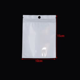 20-50pcs White Plastic Self Sealing Jewelry Bag Ring Necklace Bracelet Ziplock Storage Holder Bag Anti-oxidation Jewelry Bag