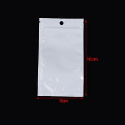 20-50pcs White Plastic Self Sealing Jewelry Bag Ring Necklace Bracelet Ziplock Storage Holder Bag Anti-oxidation Jewelry Bag