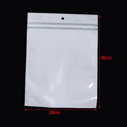 20-50pcs White Plastic Self Sealing Jewelry Bag Ring Necklace Bracelet Ziplock Storage Holder Bag Anti-oxidation Jewelry Bag