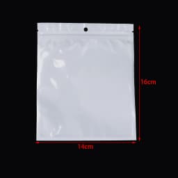 20-50pcs White Plastic Self Sealing Jewelry Bag Ring Necklace Bracelet Ziplock Storage Holder Bag Anti-oxidation Jewelry Bag