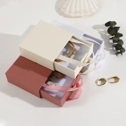 Jewelry Drawer Box with Handle Wedding or Travel Portable Ring Earrings Necklace Gifts Packageing Organizer Case