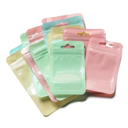 20pcs Cute Self-Sealing Resealable Bag Foil Zipper Pouch For DIY Jewelry Product Storage Organization Packaging Gift Storage Bag