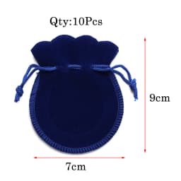 10pcs/lot Fashion 7*9cm Velvet Bag Drawstring Pouch Black/Red Calabash Jewelry Packing Bags Wedding/Christmas Gift Bag F3991