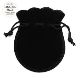 10pcs/lot Fashion 7*9cm Velvet Bag Drawstring Pouch Black/Red Calabash Jewelry Packing Bags Wedding/Christmas Gift Bag F3991