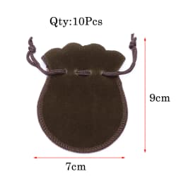 10pcs/lot Fashion 7*9cm Velvet Bag Drawstring Pouch Black/Red Calabash Jewelry Packing Bags Wedding/Christmas Gift Bag F3991