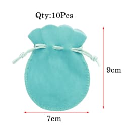 10pcs/lot Fashion 7*9cm Velvet Bag Drawstring Pouch Black/Red Calabash Jewelry Packing Bags Wedding/Christmas Gift Bag F3991