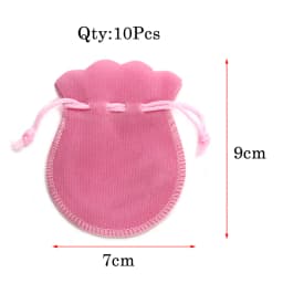 10pcs/lot Fashion 7*9cm Velvet Bag Drawstring Pouch Black/Red Calabash Jewelry Packing Bags Wedding/Christmas Gift Bag F3991