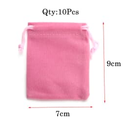 10pcs/lot Fashion 7*9cm Velvet Bag Drawstring Pouch Black/Red Calabash Jewelry Packing Bags Wedding/Christmas Gift Bag F3991