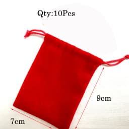 10pcs/lot Fashion 7*9cm Velvet Bag Drawstring Pouch Black/Red Calabash Jewelry Packing Bags Wedding/Christmas Gift Bag F3991