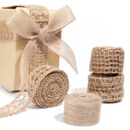1-10Meter Natural Jute Burlap Ribbons Vintage Linen Burlap Fabric Ribbon for Handmade Crafts Wedding Bouquet Gifts Packaging Bow