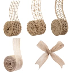 1-10Meter Natural Jute Burlap Ribbons Vintage Linen Burlap Fabric Ribbon for Handmade Crafts Wedding Bouquet Gifts Packaging Bow