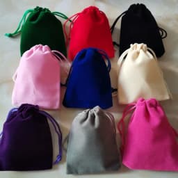 100Pcs/Lot 5x7cm 7x9cm 9x12cm Multicolor Drawstrings Velvet Gift Bags Jewelry Packaging Pouches Wedding Christmas Gift Bags