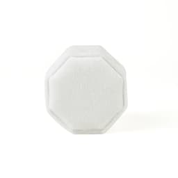 TAIMY Mini Velvet Octagon Custom Logo Jewelry Box Muti Color Three Slots Double Ring Box Wedding Marry Gifts Ring Case