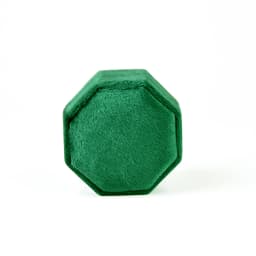 TAIMY Mini Velvet Octagon Custom Logo Jewelry Box Muti Color Three Slots Double Ring Box Wedding Marry Gifts Ring Case