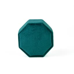 TAIMY Mini Velvet Octagon Custom Logo Jewelry Box Muti Color Three Slots Double Ring Box Wedding Marry Gifts Ring Case