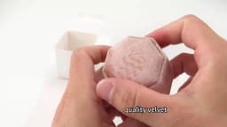 TAIMY Mini Velvet Octagon Custom Logo Jewelry Box Muti Color Three Slots Double Ring Box Wedding Marry Gifts Ring Case