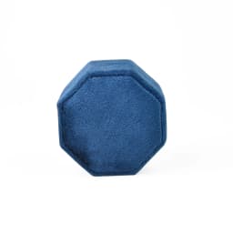 TAIMY Mini Velvet Octagon Custom Logo Jewelry Box Muti Color Three Slots Double Ring Box Wedding Marry Gifts Ring Case