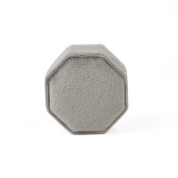 TAIMY Mini Velvet Octagon Custom Logo Jewelry Box Muti Color Three Slots Double Ring Box Wedding Marry Gifts Ring Case