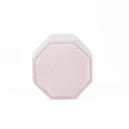 TAIMY Mini Velvet Octagon Custom Logo Jewelry Box Muti Color Three Slots Double Ring Box Wedding Marry Gifts Ring Case