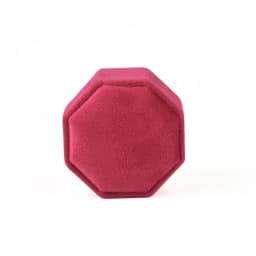 TAIMY Mini Velvet Octagon Custom Logo Jewelry Box Muti Color Three Slots Double Ring Box Wedding Marry Gifts Ring Case