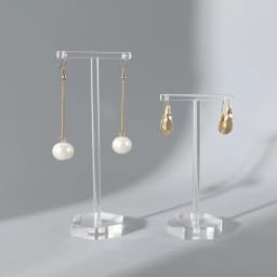 Fashion Style Clear Acrylic T-Shape Earrings Display Holder for Studs And Drop Earrings Jewelry Showcase Stand
