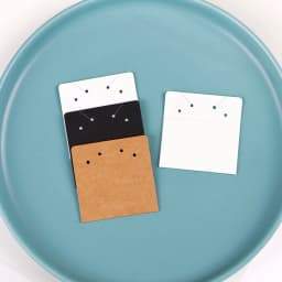 33 Types 50Pcs Square Kraft Cardboards Jewelry Display Card for Earring Label Holder Stand Small Business Packaging Wholesale