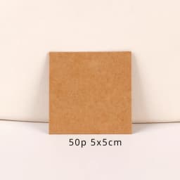 33 Types 50Pcs Square Kraft Cardboards Jewelry Display Card for Earring Label Holder Stand Small Business Packaging Wholesale
