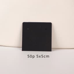 33 Types 50Pcs Square Kraft Cardboards Jewelry Display Card for Earring Label Holder Stand Small Business Packaging Wholesale