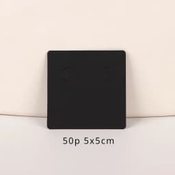 33 Types 50Pcs Square Kraft Cardboards Jewelry Display Card for Earring Label Holder Stand Small Business Packaging Wholesale
