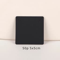 33 Types 50Pcs Square Kraft Cardboards Jewelry Display Card for Earring Label Holder Stand Small Business Packaging Wholesale