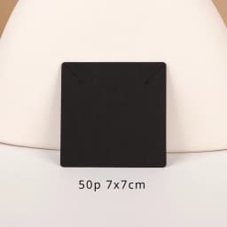 33 Types 50Pcs Square Kraft Cardboards Jewelry Display Card for Earring Label Holder Stand Small Business Packaging Wholesale