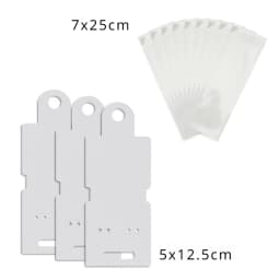 50 Pcs 5x12.5cm Earrings Jewelry Display Kraft Paper Fold Card With Or Without Bags Wholesale Packaging Official-website Design
