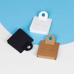 50 Pcs 5x12.5cm Earrings Jewelry Display Kraft Paper Fold Card With Or Without Bags Wholesale Packaging Official-website Design
