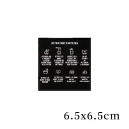 50pcs 6.5x6.5cm Smart Kraft Paper Jewelry Care Instruction Card Cardboard In French DIY Necklace Earrings Cleaning Label