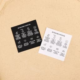 50pcs 6.5x6.5cm Smart Kraft Paper Jewelry Care Instruction Card Cardboard In French DIY Necklace Earrings Cleaning Label