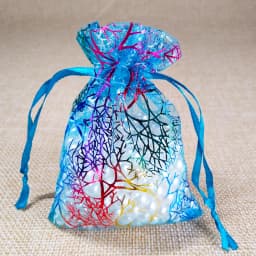 50pcs/lot 7x9 9x12 10x15 13x18cm Colorful Drawstring Organza Bags  Jewelry Packaging Bags Wedding Party Gift Bag Jewelry Pouch