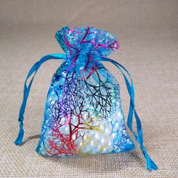 50pcs/lot 7x9 9x12 10x15 13x18cm Colorful Drawstring Organza Bags  Jewelry Packaging Bags Wedding Party Gift Bag Jewelry Pouch