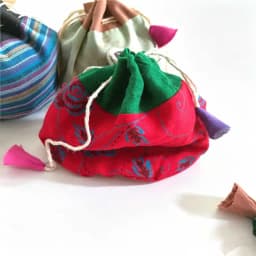 10PCS Mix Nepal Hand Cotton Pouches Jewelry Bags Accessories C18