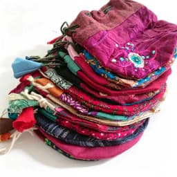 10PCS Mix Nepal Hand Cotton Pouches Jewelry Bags Accessories C18