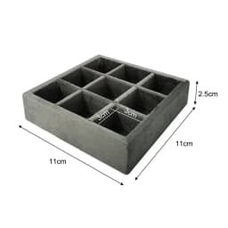 Soft Velvet Jewelry Storage Tray Earring Brooch Cufflinks Organizer Case Ring Pendant Small Item Holder 11*11cm