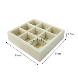 Soft Velvet Jewelry Storage Tray Earring Brooch Cufflinks Organizer Case Ring Pendant Small Item Holder 11*11cm