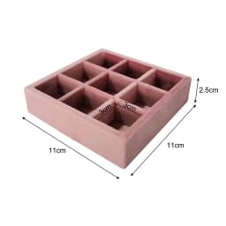 Soft Velvet Jewelry Storage Tray Earring Brooch Cufflinks Organizer Case Ring Pendant Small Item Holder 11*11cm