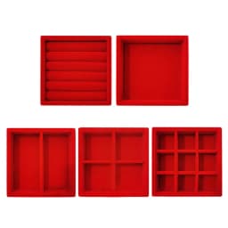 Soft Velvet Jewelry Storage Tray Earring Brooch Cufflinks Organizer Case Ring Pendant Small Item Holder 11*11cm