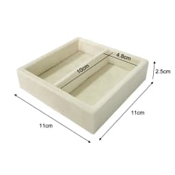 Soft Velvet Jewelry Storage Tray Earring Brooch Cufflinks Organizer Case Ring Pendant Small Item Holder 11*11cm