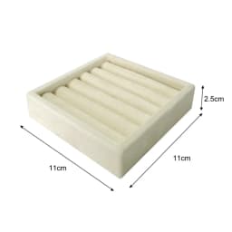 Soft Velvet Jewelry Storage Tray Earring Brooch Cufflinks Organizer Case Ring Pendant Small Item Holder 11*11cm