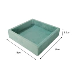 Soft Velvet Jewelry Storage Tray Earring Brooch Cufflinks Organizer Case Ring Pendant Small Item Holder 11*11cm