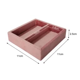 Soft Velvet Jewelry Storage Tray Earring Brooch Cufflinks Organizer Case Ring Pendant Small Item Holder 11*11cm