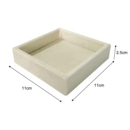 Soft Velvet Jewelry Storage Tray Earring Brooch Cufflinks Organizer Case Ring Pendant Small Item Holder 11*11cm